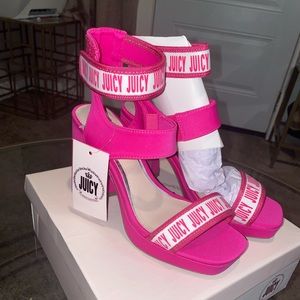 Juicy Couture pink Womens Heels